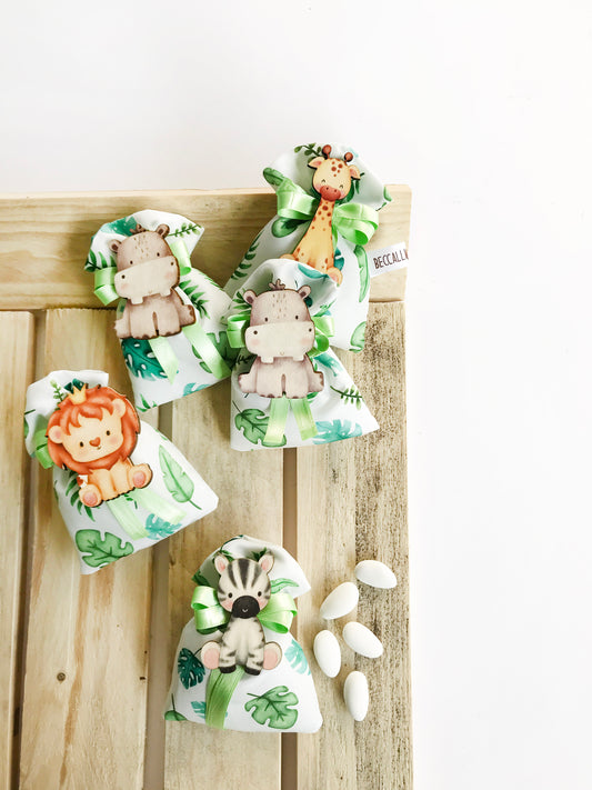 10 ANIMALETTI ASSORTITI IN LEGNO Tag